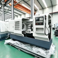 Tour CNC à banc plat CK6180E, portée de 800 mm, longueur de 6000 mm, commande GSK980TC3, machine de tournage robuste pour arbres longs