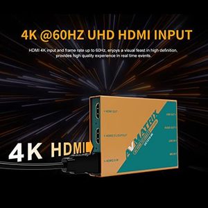 AVMATRIX-Tarjeta de captura de <span class=keywords><strong>video</strong></span> para HDMI 2,0 USB 3,0-C Live Streaming 1080P60, para conferencias de iglesia en línea - Product Image 2