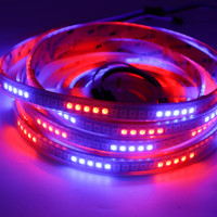 Tira de LED RGB WS2815 de Alta Densidad de 144 LED/m, 12V, Efecto de Persecución Individual Programable, Flexible, USB, IP20-67