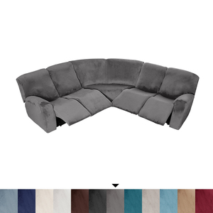Housses <span class=keywords><strong>de</strong></span> <span class=keywords><strong>canapé</strong></span> sectionnel en forme <span class=keywords><strong>de</strong></span> L en 7 pièces, housses <span class=keywords><strong>de</strong></span> <span class=keywords><strong>canapé</strong></span> sectionnel en velours extensible pour <span class=keywords><strong>canapé</strong></span> sectionnel en forme <span class=keywords><strong>de</strong></span> L <span class=keywords><strong>inclinable</strong></span>, antidérapantes - Product Image 2