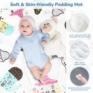 Tapis d'activités sensorielles pour le temps sur le ventre, lavable en machine, pour bébés et tout-petits - Product Image 2