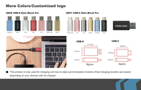 Produit phare : Bloqueur de données USB-A 3.0 Pro Noir, Port de charge rapide 5A sécurisé pour ordinateur et téléphone portable, en alliage d'aluminium, certifié FCC