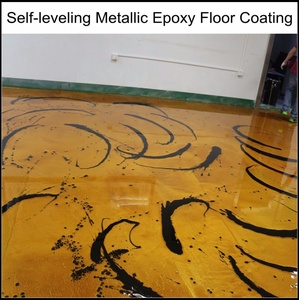 Revestimiento epoxi para suelo Kit de suelo de resina epoxi metálica <span class=keywords><strong>Pintura</strong></span> epoxi impermeable <span class=keywords><strong>transparente</strong></span> para hormigón - Product Image 4