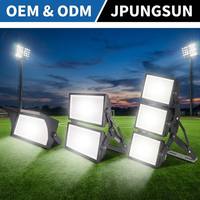 Reflector LED para Estadio de 500W, IP65 Impermeable, Cuerpo de Aluminio, Ángulo de Haz Ajustable, Control Remoto, 5 Años de Garantía, CRI 80