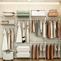 Porte-vêtements autoportant épaissi, pour location, armoire préfabriquée, vestiaire, étagère assemblée