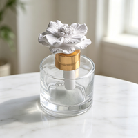 Diffuseur de parfum Finru en pierre aromatique, bouteille de 100 ml, cadeau de luxe, fleur en porcelaine faite à la main, huile essentielle, parfum d'intérieur, désodorisant