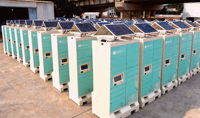 Casier à colis solaire extérieur intelligent avec batterie LFP