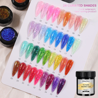 Gel de construction en pot 100g personnalisé en usine, marque privée, sans HEMA, sans sensation de chaleur, végétalien, gel dur pour salon de manucure