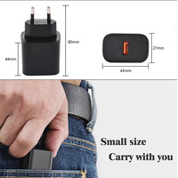 Pengisi Daya 5w 5v1a Colokan EU Pengisi Daya Ponsel 5V Adaptor Daya USB Pengisi Daya Eropa dengan Konektor USB untuk Iphone