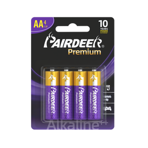 Pairdeer Uzun Süreli Temel Ekonomik Civa İçermeyen Oksidasyona Dayanıklı Alkalin Pil AA LR6 1.5V Süper Alkalin Pil - Product Image 1