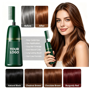 แชมพูย้อมผมถาวร ChuYan Private Label พร้อมหวีสำหรับทา ไม่มีแอมโมเนีย สีผมสมุนไพรธรรมชาติ ขายส่ง - Product Image 1