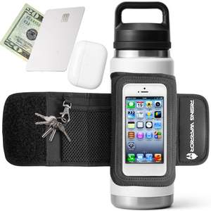 Housse de transport pour bouteille d'eau |   Support de téléphone, porte-clés de sport, pochette pour portefeuille |   Sac de sport pour bouteille d'eau, compatible AirPods, téléphone et cartes - Product Image 2