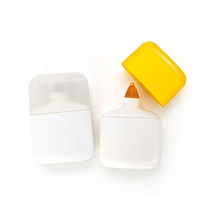Emballage cosmétique et de soin de la peau personnalisé OEM, carré, recyclable, de qualité alimentaire, mat, flacon de crème solaire de poche 50 ml