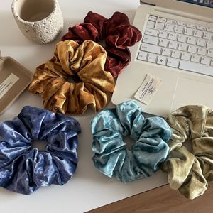 Bandeau Cheveux Rétro en Velours Couleur Unie, Tissu Très Élastique 15cm, Accessoire Cheveux pour Femme, Usage Quotidien & Soirée - Product Image 2