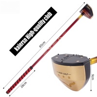 putter de golf de parc de cuivre de Sapele avec la tige de fibre de carbone, kit de golf de parc avec des accessoires de golf