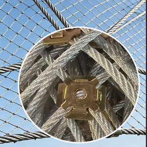Stainless Steel Anti-UAV <b>Net</b> Rope Knotted Safety <b>Net</b> UAV protection Against Metal <b>Mesh</b> Anti-Drone Protection <b>Net</b> - Product Image 1