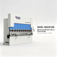 Prensa Plegadora CNC Electrohidráulica Servoautomática DHS de 160 toneladas [6100] para Chapa Metálica y Acero, Nueva
