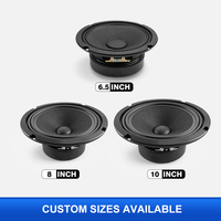 Altavoz Personalizable con Cesta de Acero, 150 Watts RMS, 300 Watts Máx., Altavoces de Rango Medio para Auto de 8 Pulgadas, 4 Ohmios, 8 Ohmios, para Sistema de Audio para Auto