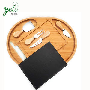 En gros Youlike Planche à fromage jetable en bambou certifiée CE/UE, Meilleur ensemble de plateaux de service pour fêtes avec marqueurs de couverts et couteaux - Product Image 2