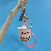 Nouveau porte-clés mignon Boba en PVC souple, porte-clés anime 3D Boba, pendentif de sac pour enfants, porte-clés Boba