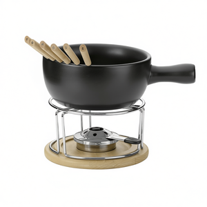 Ensemble de fondue au fromage Kela Natura, 10 pièces, casserole en céramique de 20 cm avec support et ustensiles - Product Image 2