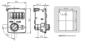 4 Chữ Số Bàn Phím Knob Cao An Ninh An Toàn Hộp Locker Ngăn Kéo Hộp Tủ Cam Khóa - Product Image 5