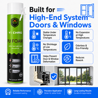 CHUANG MEI SHI A32 500ml Mousse adhésive polyuréthane monocomposant sans formaldéhyde pour l'étanchéité et le remplissage des cadres de portes et fenêtres