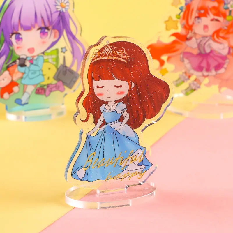 Factory Acrylic Display Customized Double Sides Standee With Cute Figure Character