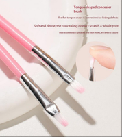 Ensemble de pinceaux de maquillage pour le visage à manche rose 5 pièces poudre lisse douce et forte pour la peau pour l'application de fond de teint ombre à paupières