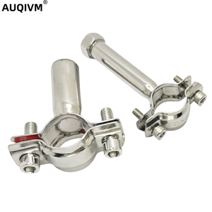 AUQIVM Support de fixation réglable en acier inoxydable 304 316 de haute qualité, poli d'un seul côté, pour tube circulaire, suspension de tuyau, serrage - Product Image 3