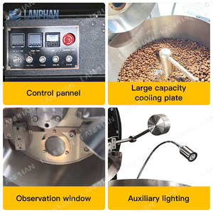 Máquina tostadora de Café doméstica de 1Kg de lote pequeño eléctrica para pequeñas empresas - Product Image 4