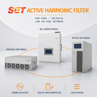 Panneau de filtre de puissance actif AHF APF personnalisable, correction de la qualité de l'alimentation, compensation complète, interface tactile modulaire en rack
