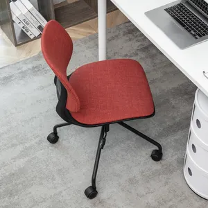 เก้าอี้สำนักงานพร้อมเบาะ,ปรับความสูงได้ดีไซน์ทันสมัยเก้าอี้พลาสติกสีขาวดอกทิวลิปฐานโลหะ