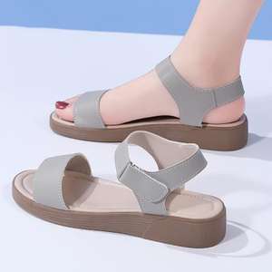 <span class=keywords><strong>รองเท้า</strong></span><span class=keywords><strong>แตะ</strong></span><span class=keywords><strong>ผู้</strong></span>หญิงแบบสวมพื้นเรียบแฟชั่นฤดูร้อนใ<span class=keywords><strong>ห</strong></span>ม่ สำ<span class=keywords><strong>ห</strong></span><span class=keywords><strong>รับ</strong></span>สุภาพสตรีวัยกลางคนและผู้<span class=keywords><strong>สูงอายุ</strong></span> พื้นนุ่มกันลื่น ใส่ได้ทุกโอกาส เหมาะสำห<span class=keywords><strong>รับ</strong></span>คุณแม่ - Product Image 5