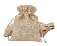 Sac promotionnel de jute de cordon, pochette de sacs de toile de jute