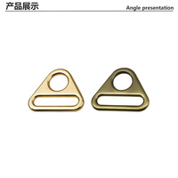 Anneau en D réglable de 1 pouce avec boucle triangulaire, design tendance et luxueux, et quincaillerie de haute qualité pour accessoires de sacs à main et de bandoulières