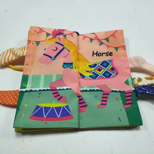 Nouveau Lakarose petit bébé premiers thèmes <span class=keywords><strong>de</strong></span> jeu doux conception unique queues livre en tissu enfants livre d'apprentissage - Product Image 1