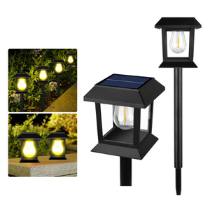 Lampe solaire IP65 à filament de tungstène, étanche, pour extérieur, route, cour, paysage, jardin, villa, pelouse, décoration - Product Image 5