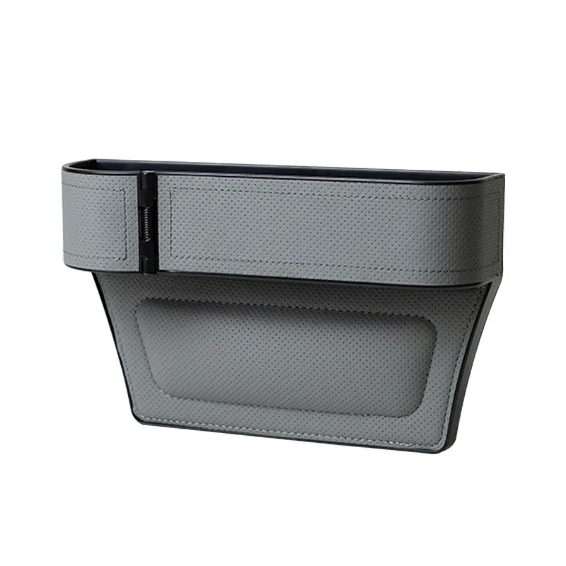 Boîte de rangement multifonctionnelle en cuir PU pour siège de voiture, sac de rangement avec boucle pour porte-gobelet, boîte de rangement pour voiture