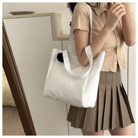 Sac fourre-tout en toile de coton grande capacité avec poche zippée, logo personnalisable, écologique et réutilisable