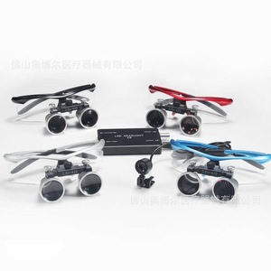 Dental Binocular Magnifying Glass 3.5X Metal Surgical Headband With Led Headlight For Oral Examination - Product Image 1