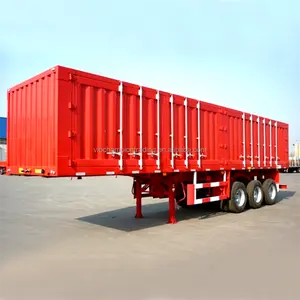 Грузовые товары/пищевые продукты Транспортная коробка полуприцеп фургон полуприцеп грузовик прицеп для продажи