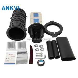 กล่องต่อสายไฟเบอร์ออปติก 48 คอร์ IP68 แบบโดมแนวตั้ง XRT-MS-015 กล่องเชื่อมสายเคเบิลใยแก้วนำแสง 1 เข้า 2 ออก แบบหดด้วยความร้อน - Product Image 3