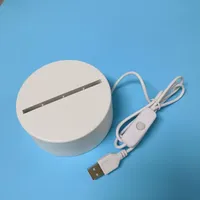 Lampe LED USB Minimaliste pour la Nuit, Base pour Imprimante 3D Domestique, Kit Lampe Bambulab 001, Lampe LED Blanc Chaud