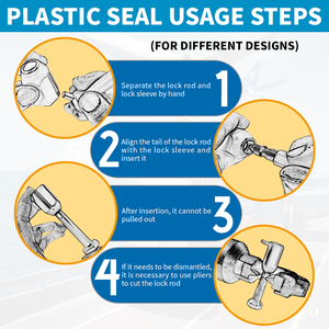 BTS-004 Tùy Chỉnh In Ấn Bolt Con Dấu Dùng Một Lần Cao An Ninh Container Khóa Vận Chuyển Hàng Hóa Chống Trộm Dẫn Con Dấu Cho Xe Tải Kim Loại Bolt Con Dấu - Product Image 5
