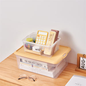 Conjunto de Caixas de Armazenamento Domésticas de Plástico MONR, Elegante Cesto de Armazenamento para Roupas de Quarto, Cesto de Armazenamento Doméstico com Sofisticação - Product Image 4