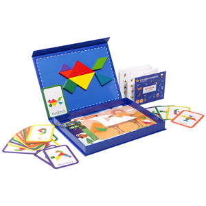 หนังสือปริศนาแทงแกรมไม้สำหรับเด็กและผู้ใหญ่ - ของเล่นเสริมพัฒนาการทางสติปัญญา ของขวัญฝึกสมอง - Product Image 5