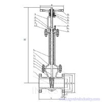 Harga bagus OEM/ODM metalurgi Manual DIN DN150 DN300 PN16 bellow segel batang ekstensi spindel katup gerbang untuk perawatan air