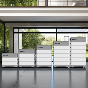 ระบบกักเก็บพลังงานแสงอาทิตย์สำหรับบ้าน Madsun แรงดันสูง 20kWh 25kWh 30kWh 100Ah 5kWh แบตเตอรี่แบบเรียงซ้อนได้ 204.2V 256V 307.2V - Product Image 1