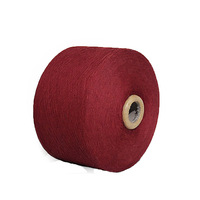 Red Blend Yarn Recycled Cotton Yarn Wholesales Cotton Polyester Blend Thread OE Knitting Gloves Melange Yarn